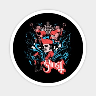 Ghost Retro Red Magnet